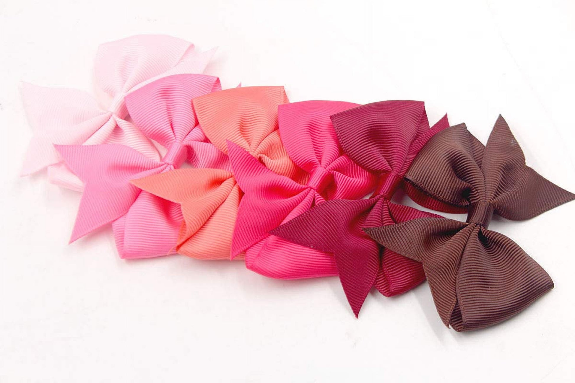 40 Pack 3.5 Inch Hair Bows Baby Girls Children Grosgrain Ribbon Alligator Hair Clips 20 Colors in Pair